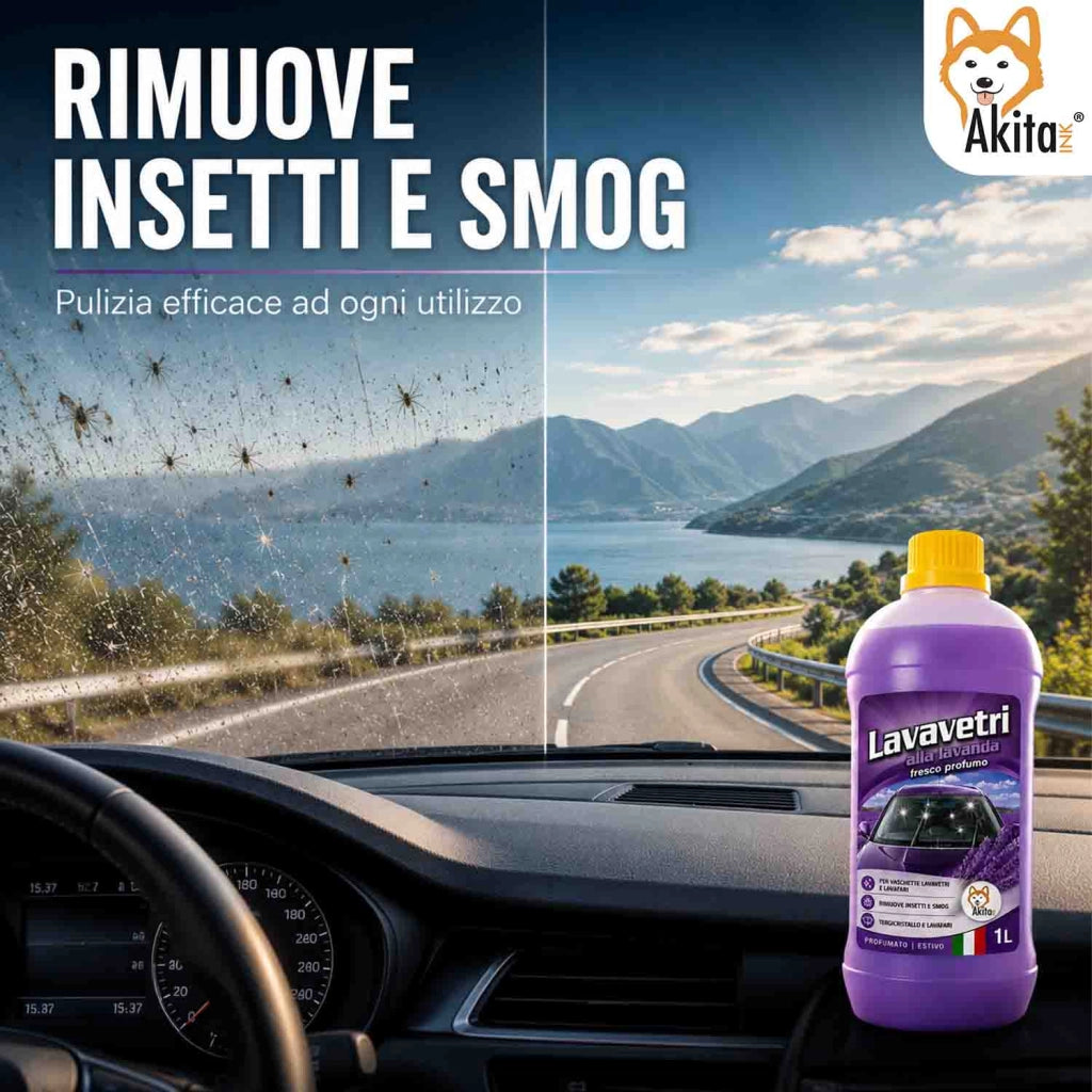 Akitaink Liquido Lavavetri Auto Concentrato 1 L Lavanda Estivo