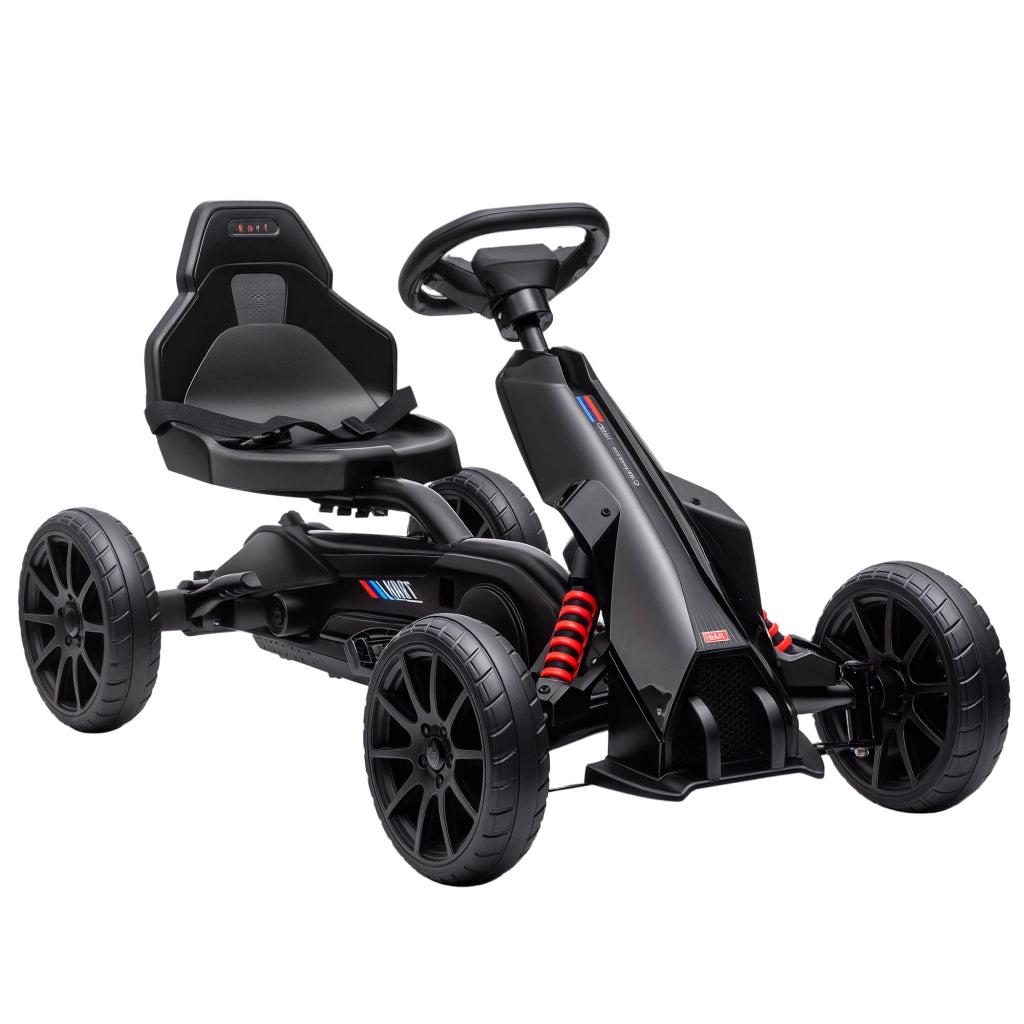 Triciclo a Pedali per Bambini 3-8 Anni con Sella Regolabile ¨C zephmum ¨C Nero 100x58x58,5 cm