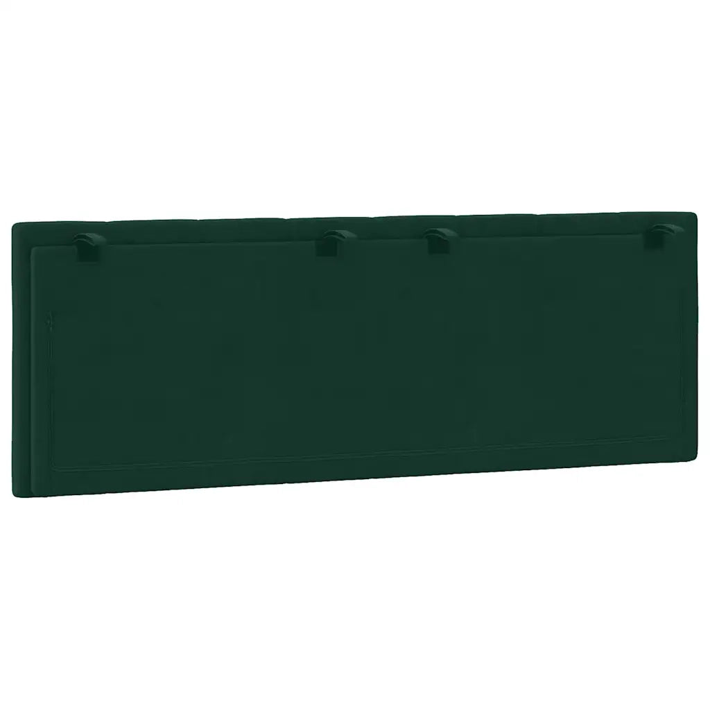 Cuscino Testiera Hanko Verde Scuro 120 cm in Velluto 374664
