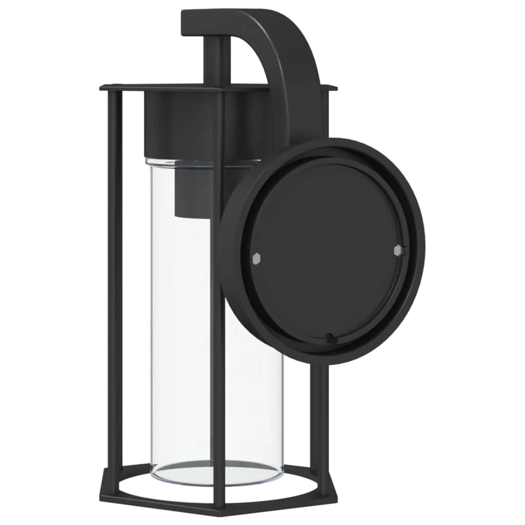 Elegante lampada da parete per esterni di design IP44 per uso in giardino 14 x 14 x 25 cm acciaio inox nero 02_0056575