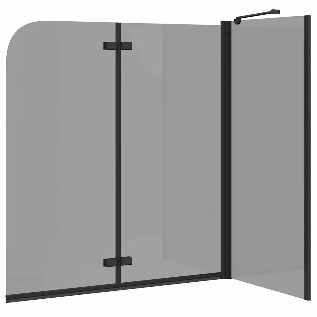 Involucro Doccia Nero 120 x 68 x 130 cm Vetro ESG e Alluminio 42018549