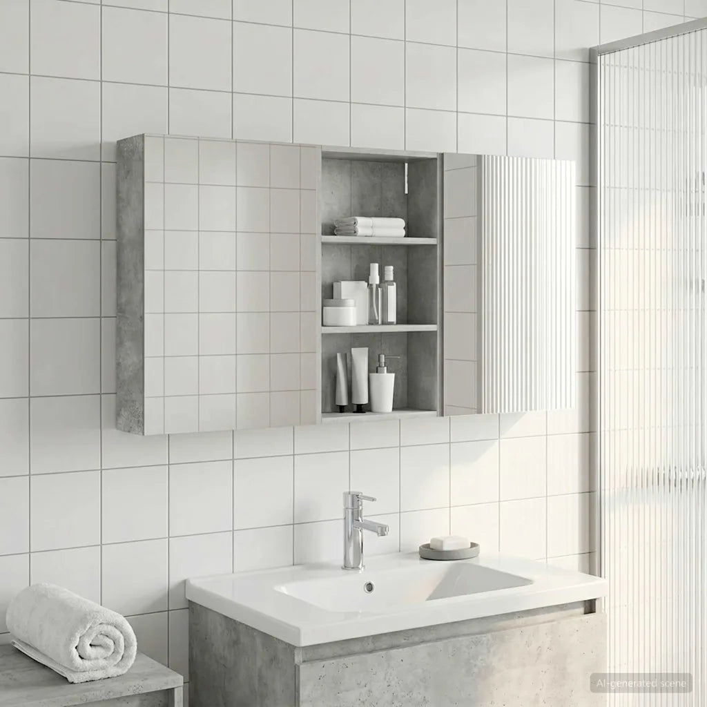 Set di Armadi da Bagno con lo scaffale 3 pcs 140 x 14,5 x 70 cm