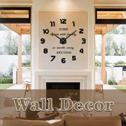 Oro Moderno Muto DIY Grande Orologio da Parete 3D Etichetta Grande Orologio da Parete per Decorazione di Ufficio Casa Regalo