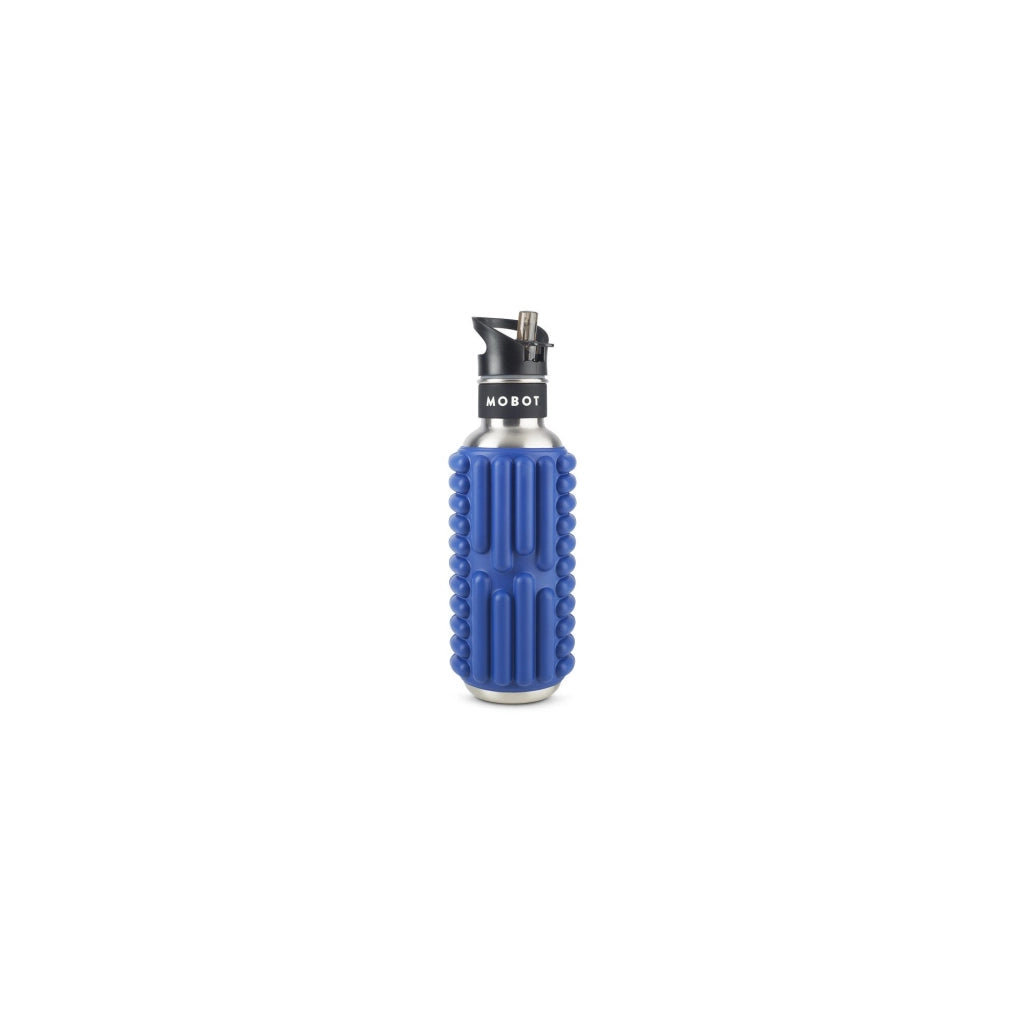 Bottiglia sportiva - Mobot - Funzione rullo massaggiante 2 in 1 - Blu scuro