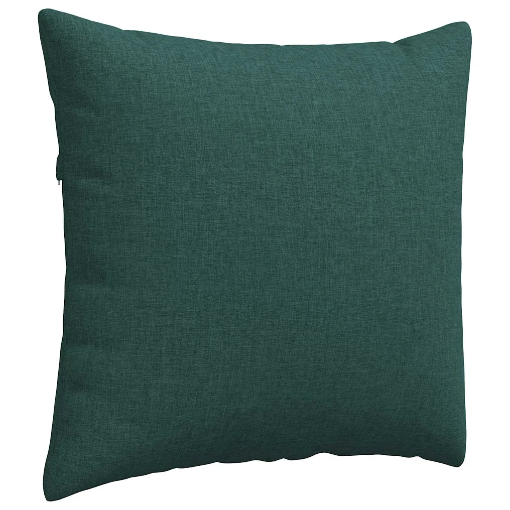 Cuscini da Divano 2 pcs Verde Scuro 50 x 50 cm Tessuto