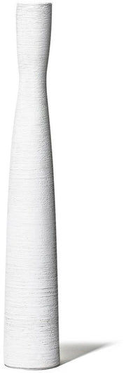 Vaso Ceramico Sottile e Elegante - Decorazione Moderna - Bianco - Ideale per la Sala da Pranzo - Per Arrangiamenti di Fiori - Adatto per Ufficio e Casa