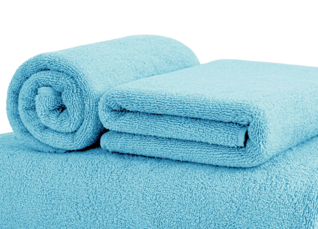 Asciugamani Salvietta Bagno In Morbida Spugna Modello Sophie Colore Turchese - Telo - Turchese