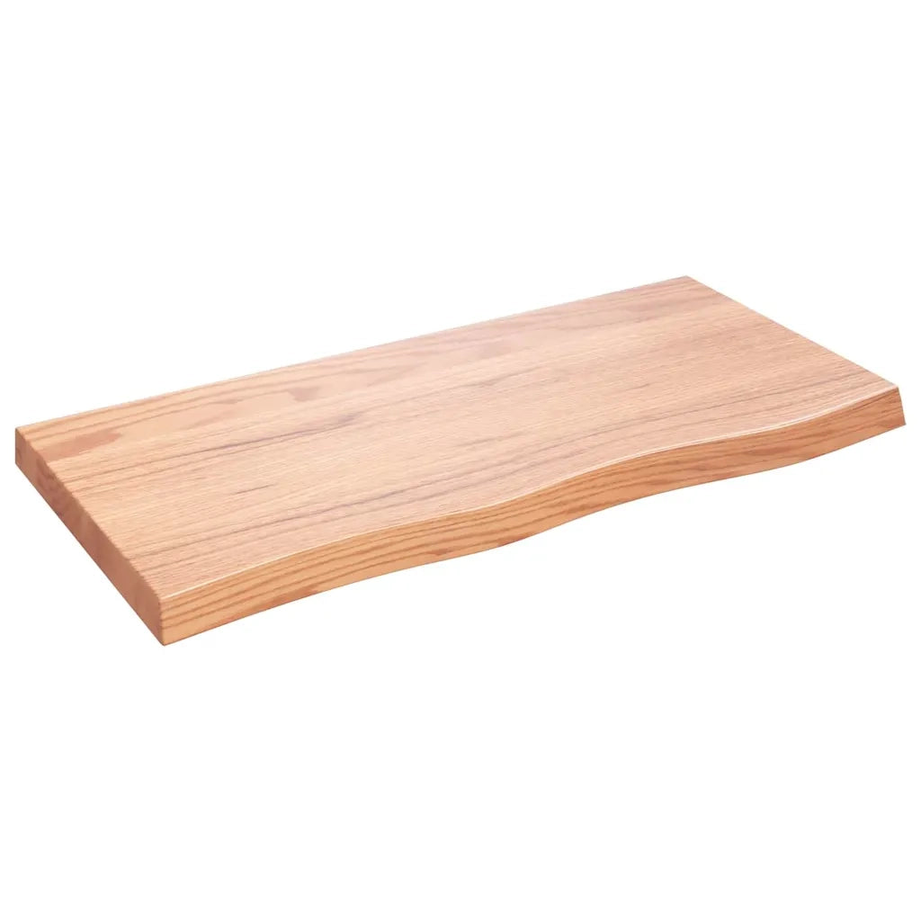 Ripiano Muro Marrone 100x50x(2-6) cm Massello Rovere Trattato 363688