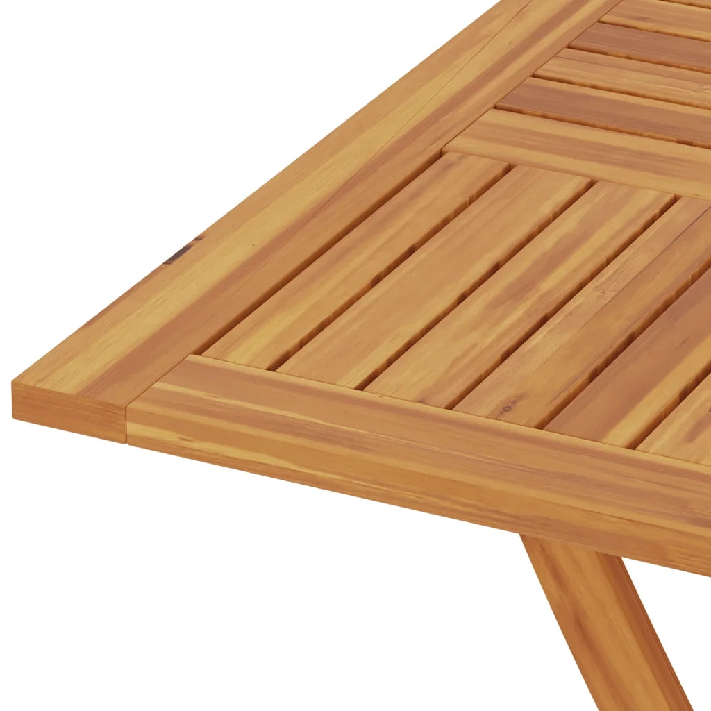 Tavolo da Giardino Pieghevole 85x85x76cm Legno Massello di Teak 47419