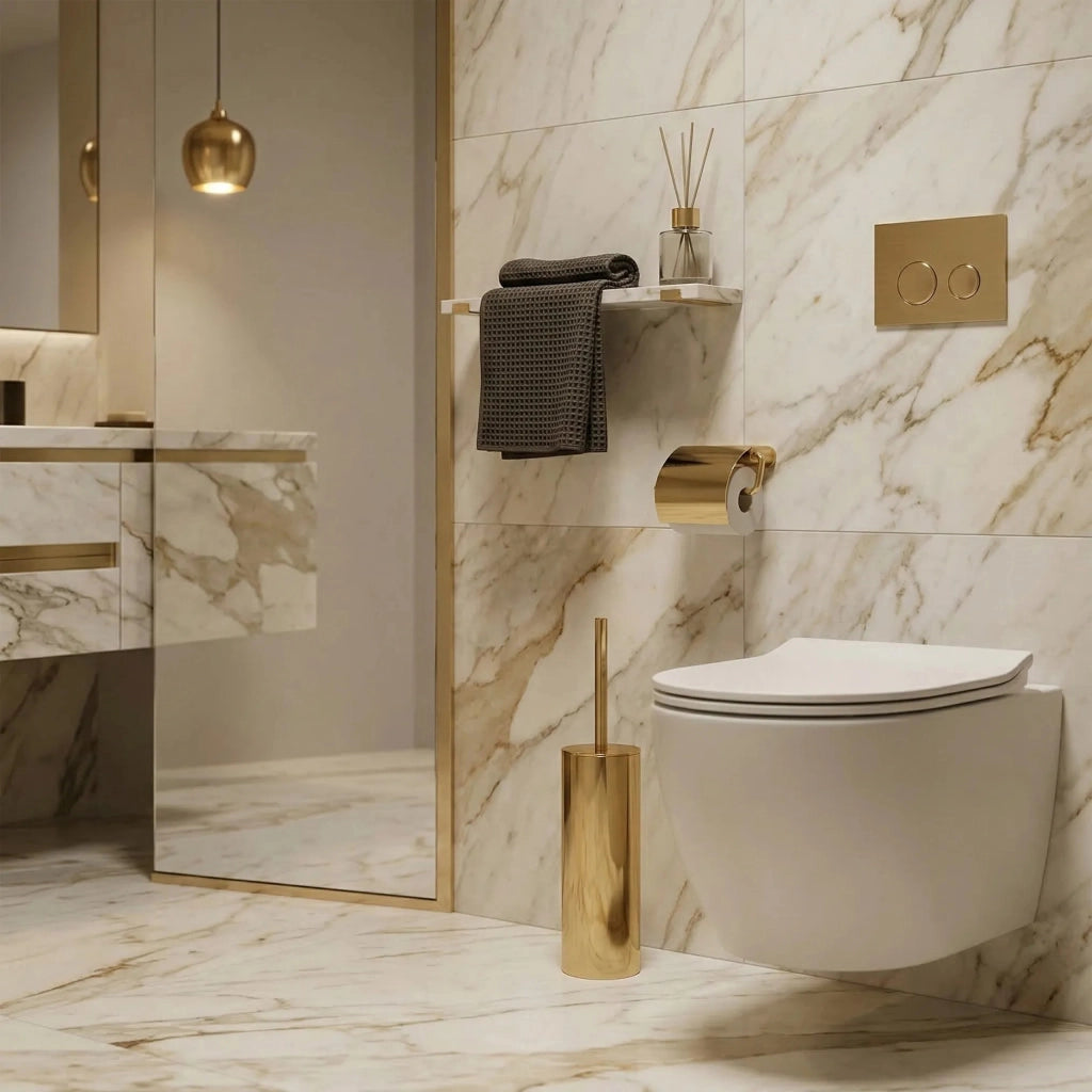 Spazzola Per Wc Mettalico B106 Gold