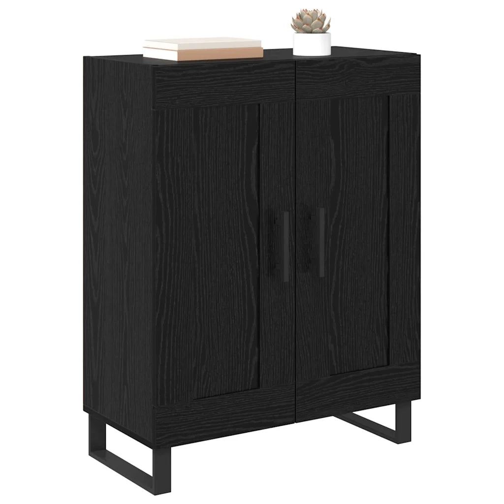 Credenza | Madia | Buffet da pranzo | Armadio da pranzo Rovere Nero 69,5 x 34 x 90 cm