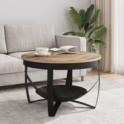 Tavolino da salotto | Tavolino da caff¨¨ | Tavolino da Soggiorno ?68x43cm in Legno di Mango Grezzo