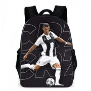 Borsa da viaggio con motivi di calcio, nera, multifunzionale, adatta per viaggi, ragazzi e appassionati di calcio.