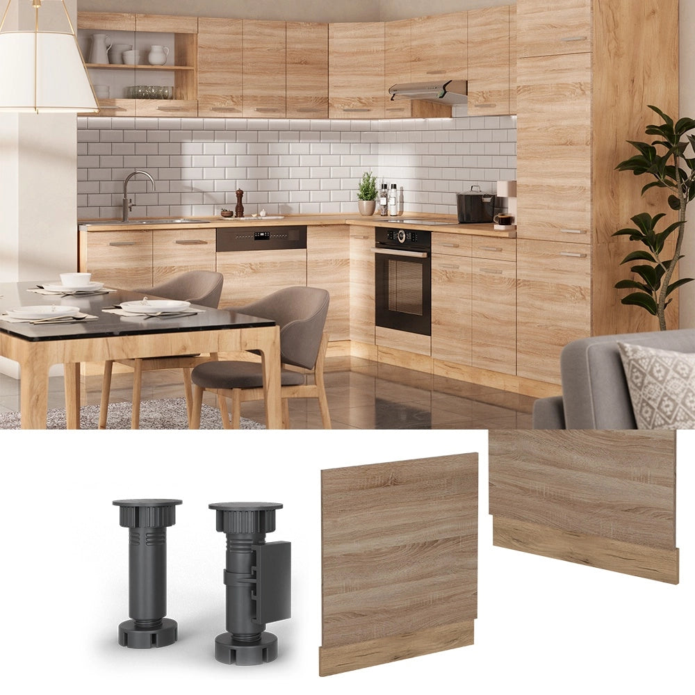 Pannello frontale R-Line Sonoma/Rovere dorato 60 cm senza piano di lavoro Vicco