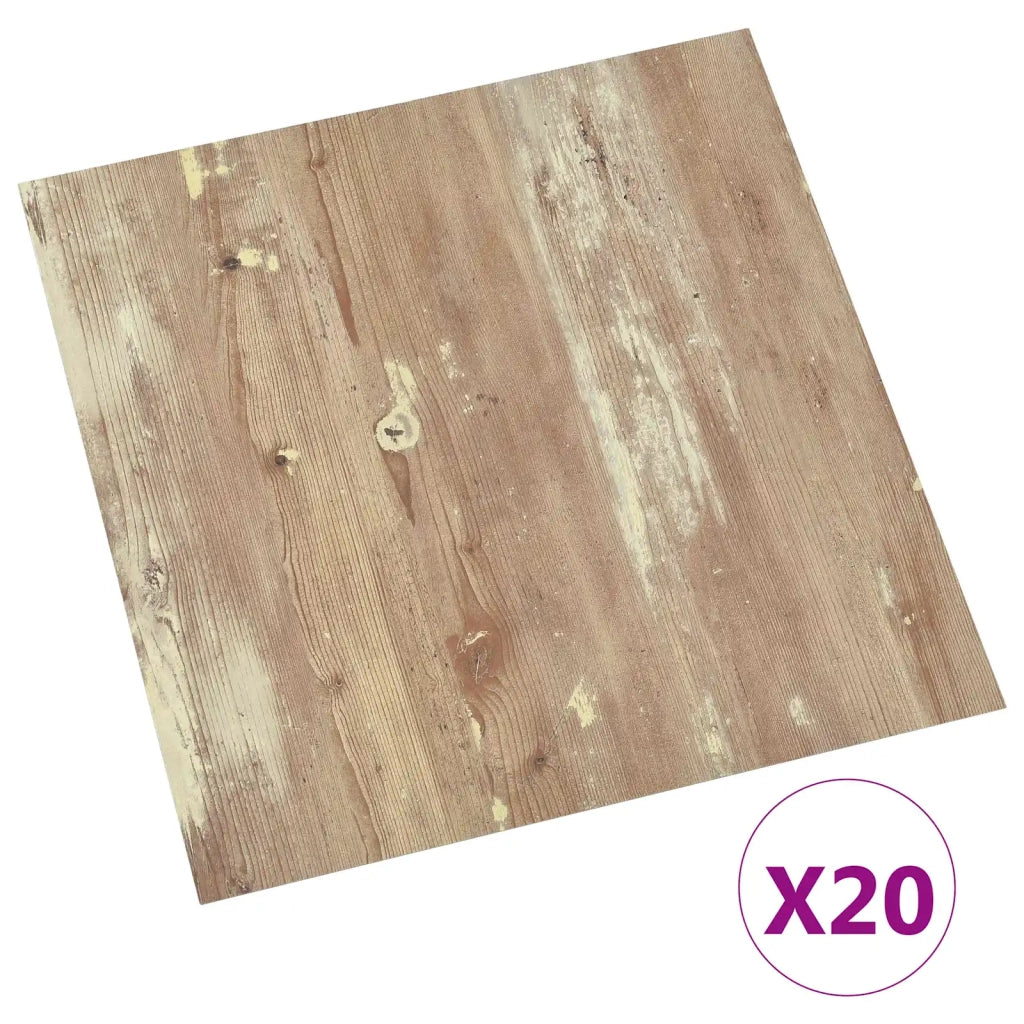 Plance per Pavimentazione Autoadesiva 30,5 x 30,5 cm 20 pcs PVC