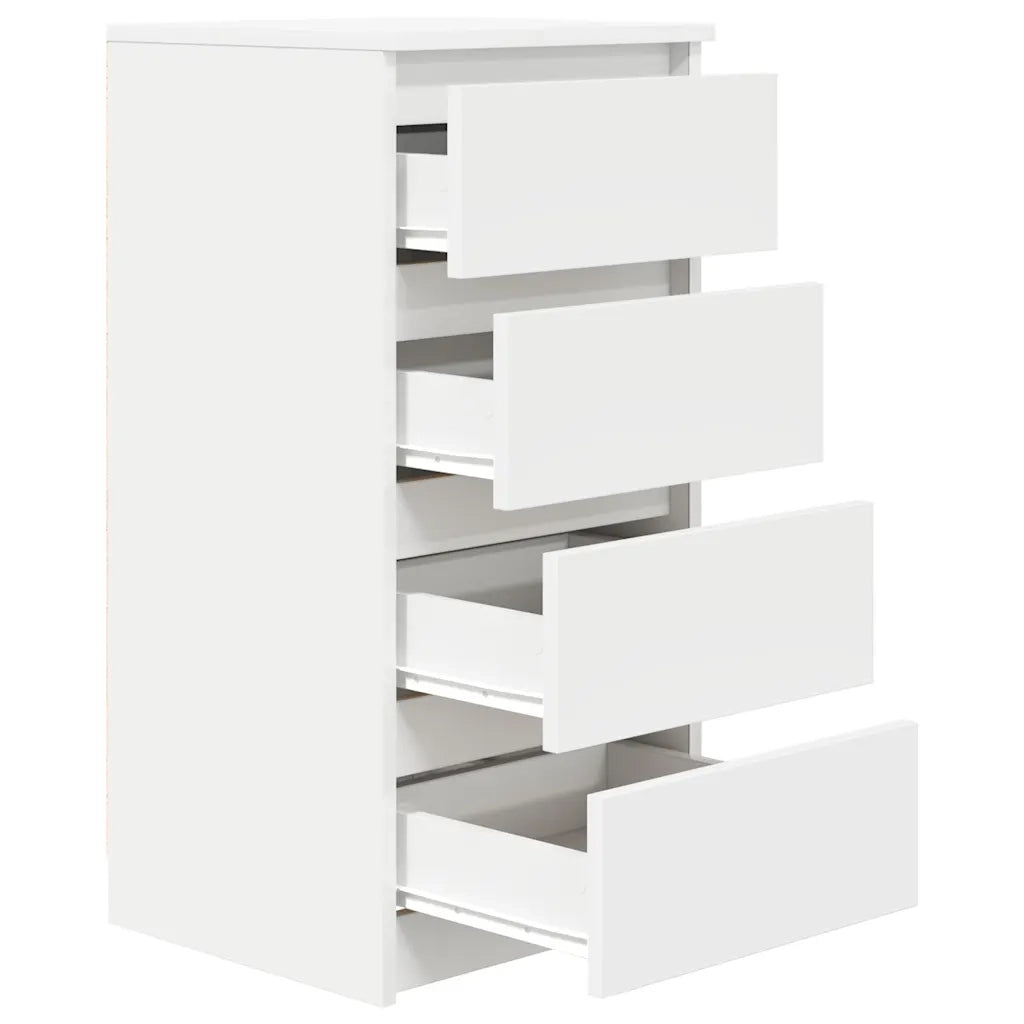 Credenza-Buffet-Armadio da cucina Bianca 37,5x35x76 cm in Legno Multistrato 936216