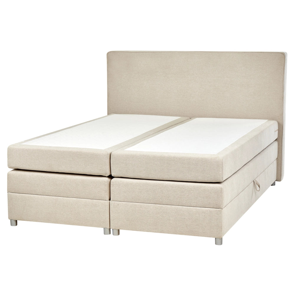 Letto Tessuto Nero 160 x 200 cm Imbottito Struttura Con Testiera Trapuntata E Materasso