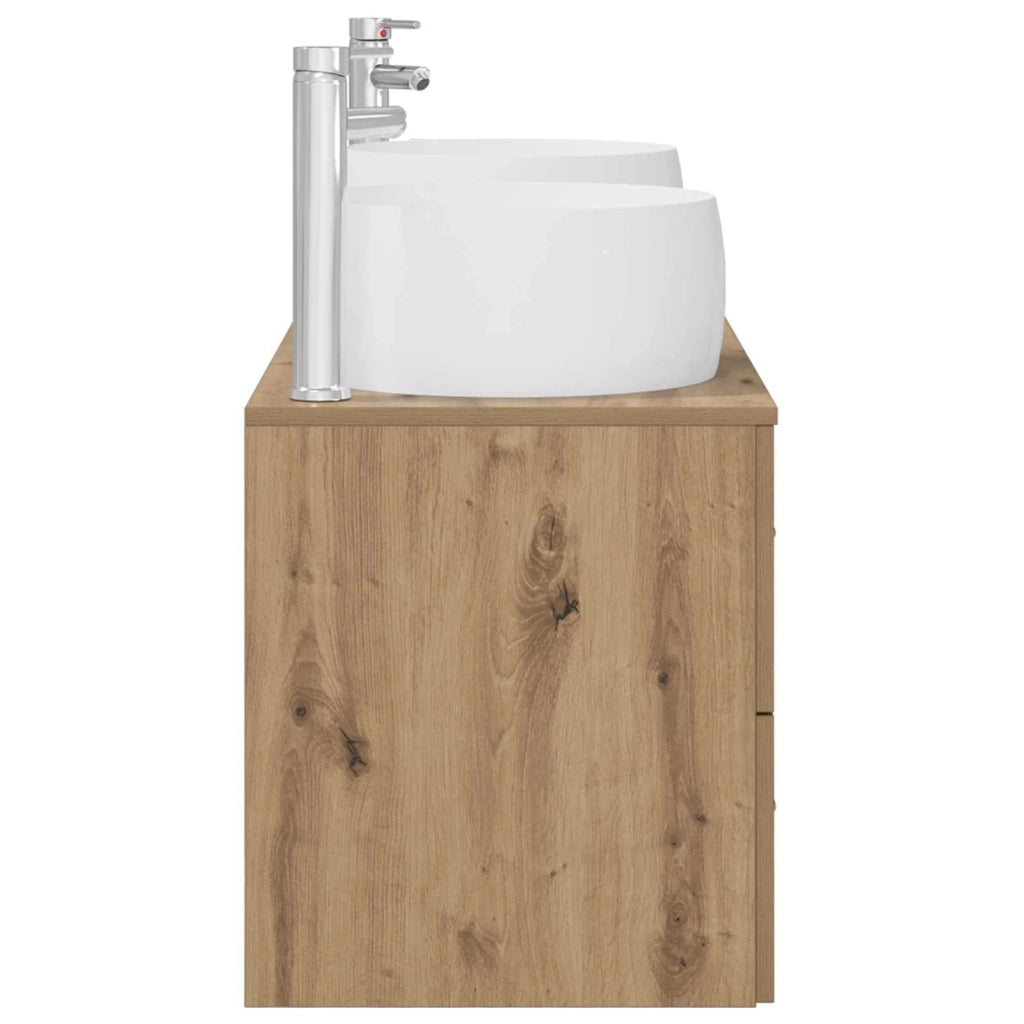 Set di mobili per il bagno 3 pz Rovere Artigianale 3405938