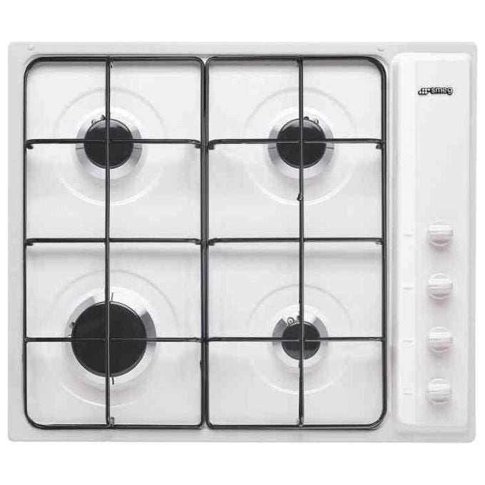 Smeg S64SB piano cottura Bianco Da incasso 60 cm Gas 4 Fornello(i)