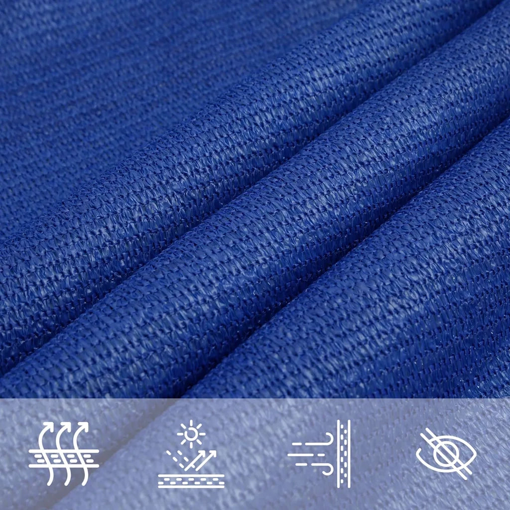 Vela Parasole 160 g/mÂ² Triangolare Blu 5x6x6 m in HDPE