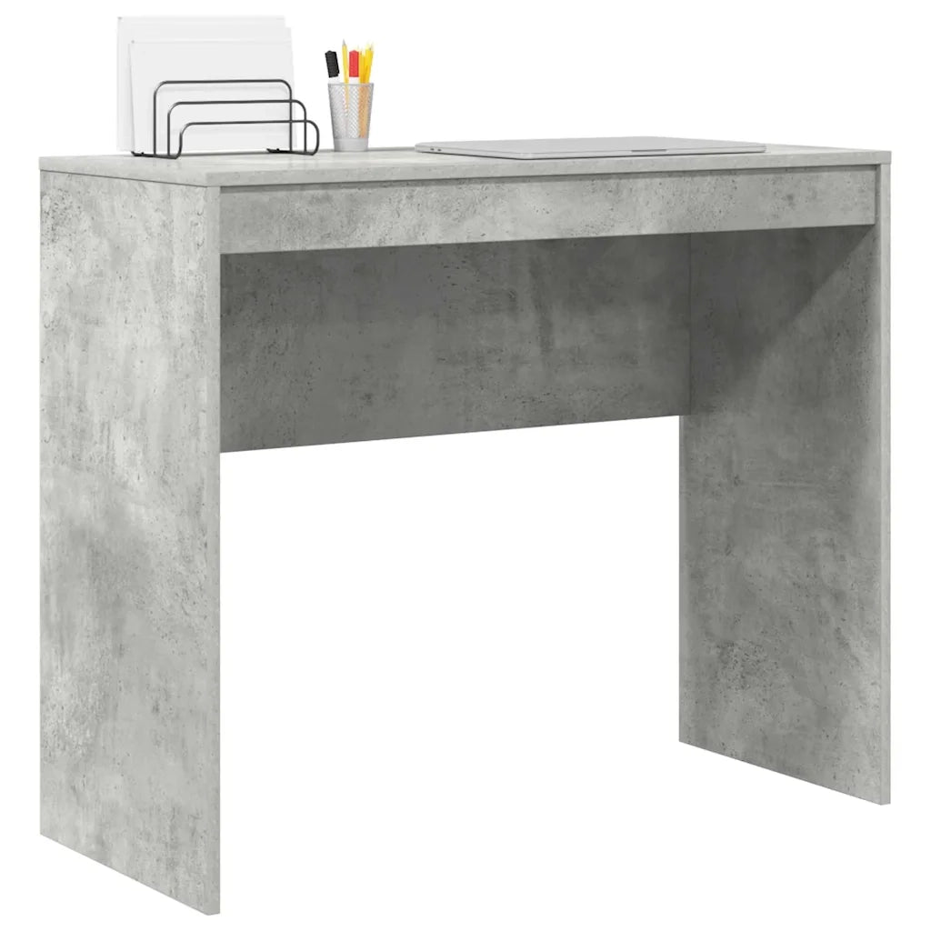 vidaXL Scrivania Grigio cemento 90 x 40 x 76 cm Legno multistrato