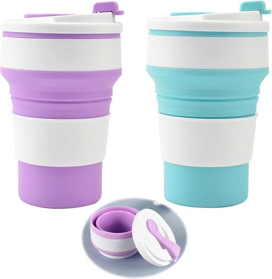 Mok Silicone Opvougbare per Viaggi e Uso Casalingo