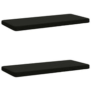 Cuscini per Panchina a 2 Pezzi VUGHT 2 pz 100% Poliestere Nero 951837