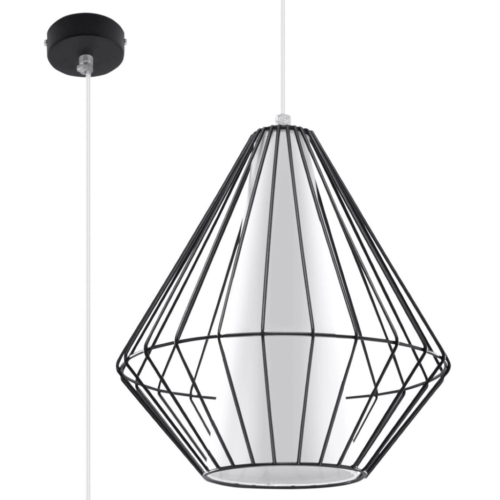 Lampada a sospensione DEMI nero