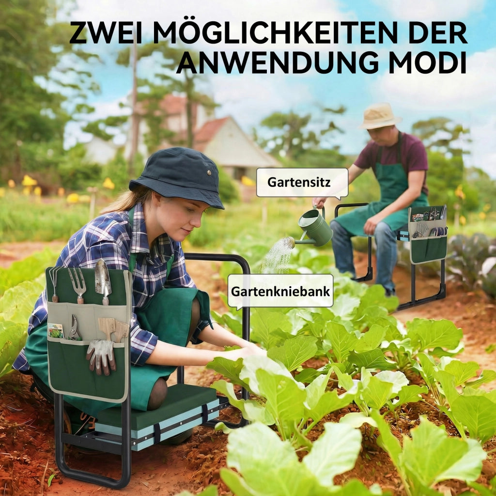 Cuscino e Sgabello da Giardino ¨C zephmum ¨C Grigio, Polipropilene, 150 kg
