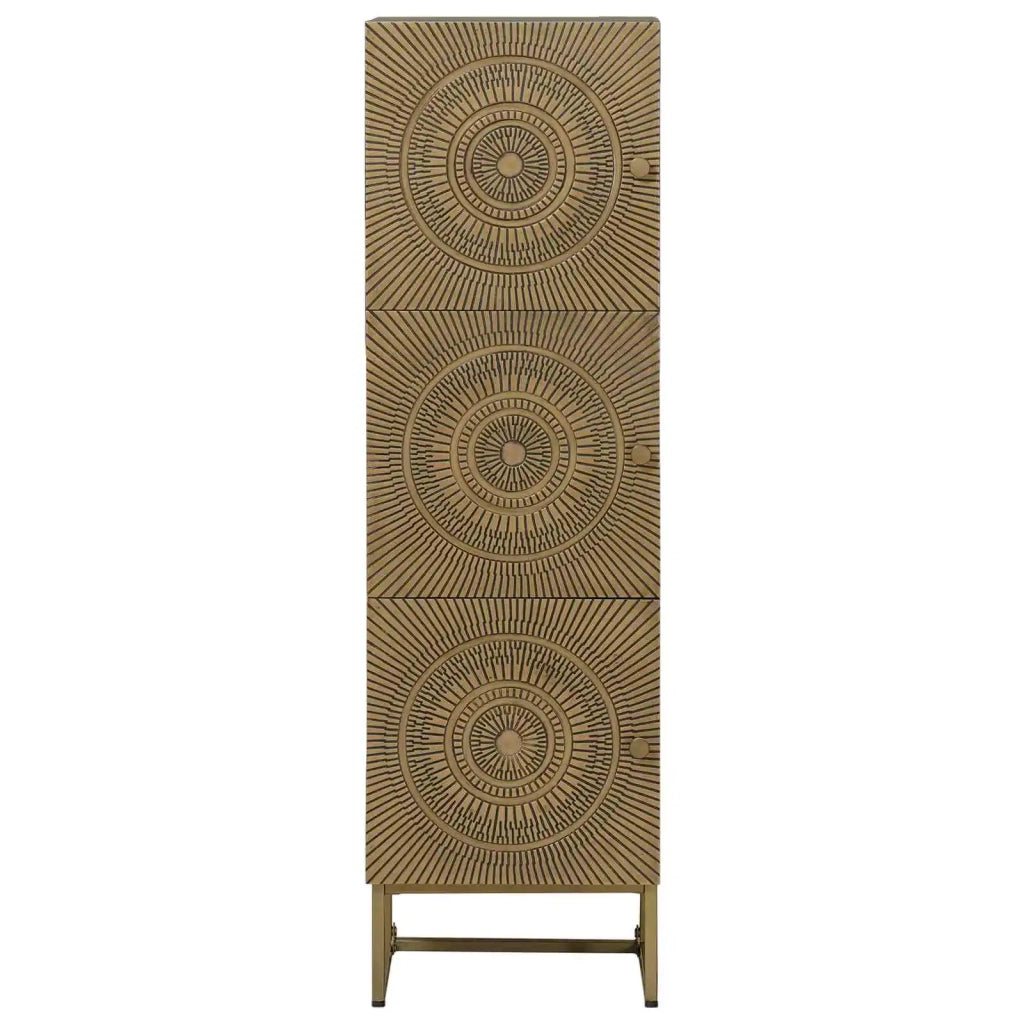 Credenza Ottone 35 x 30 x 120 cm