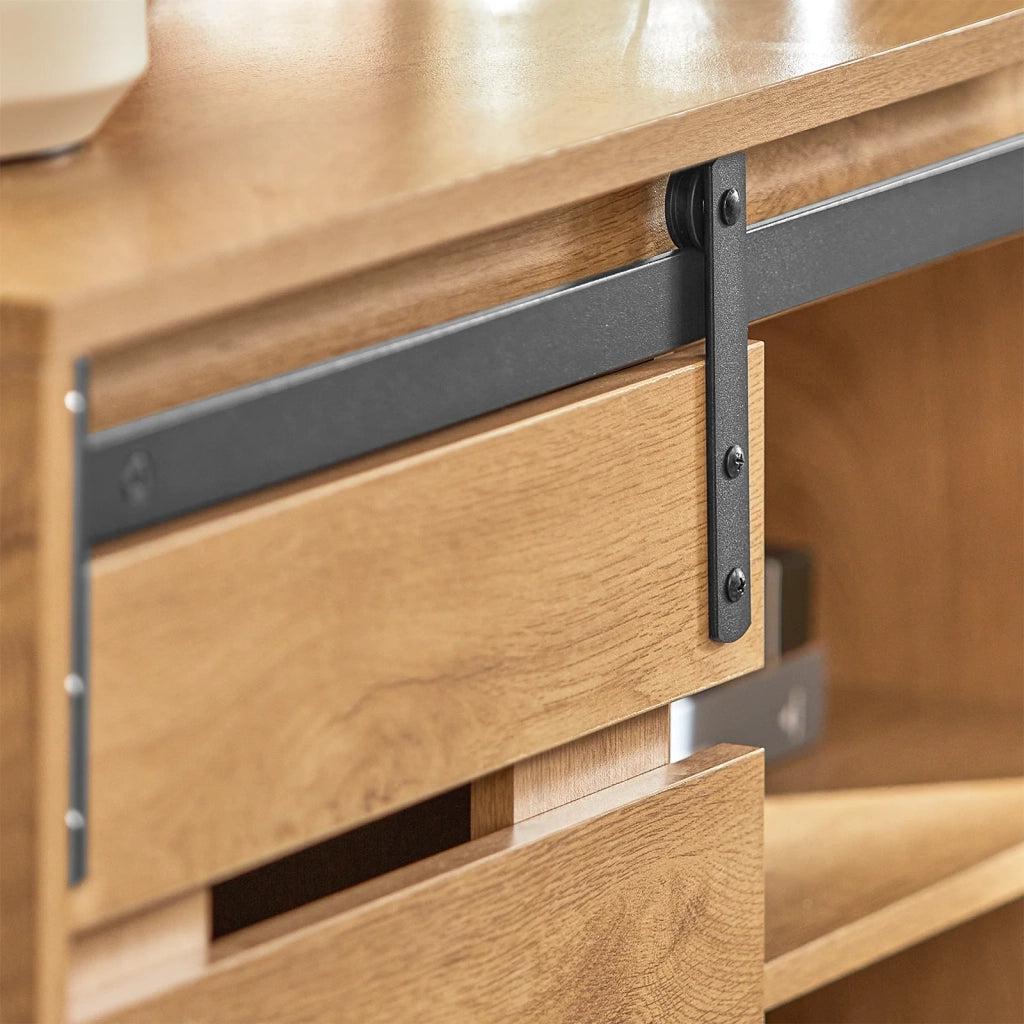 Credenza Scarpiera con anta scorrevole Armadio ingresso Naturale FSB65-N SoBuy