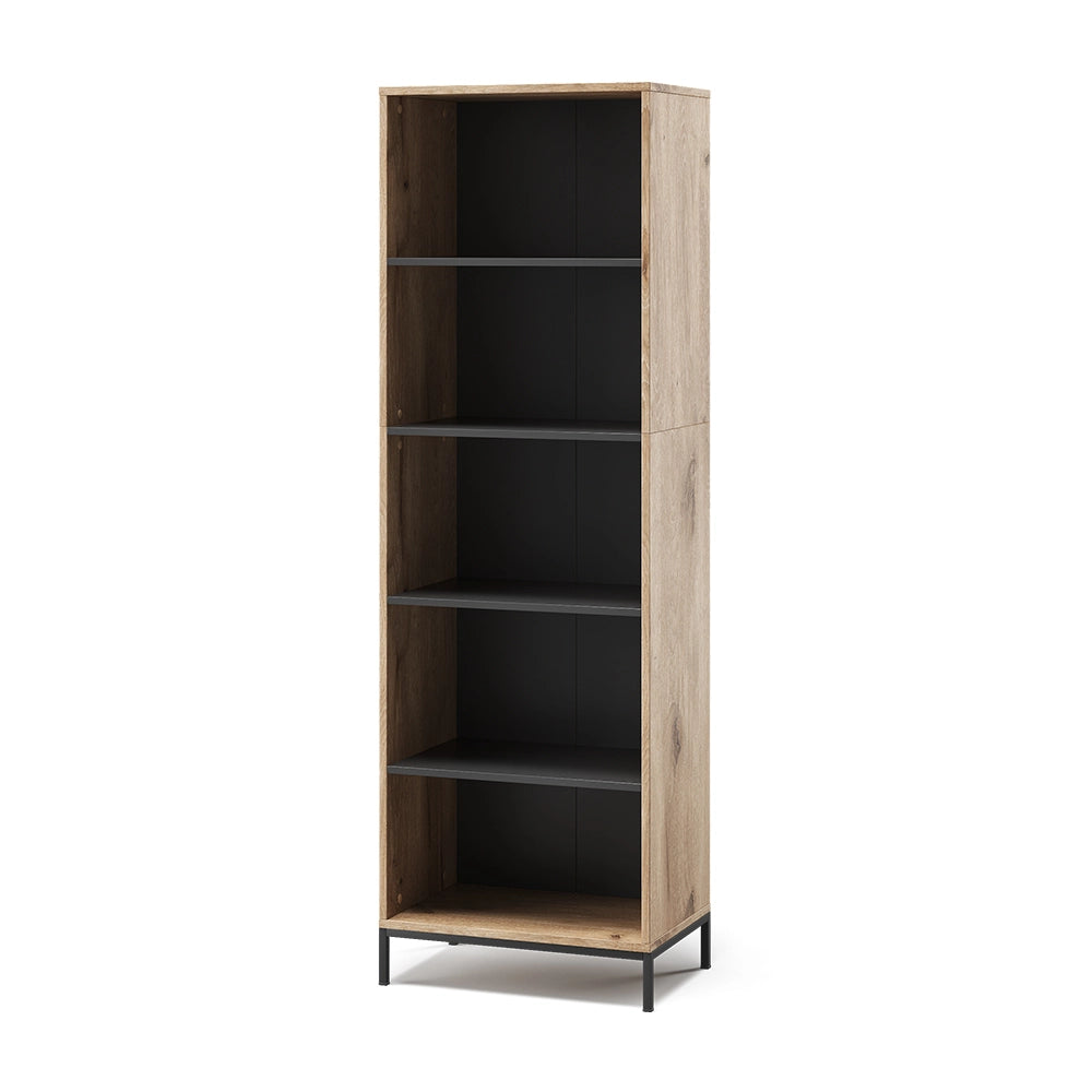 Vicco Libreria Quercia vichinga 60 x 180 cm con 5 scomparti