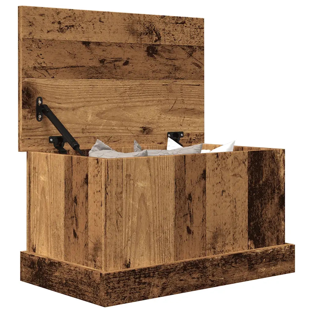 Scatola Portaoggetti Legno Antico 30x50x28 cm Legno Multistrato CFW1049244