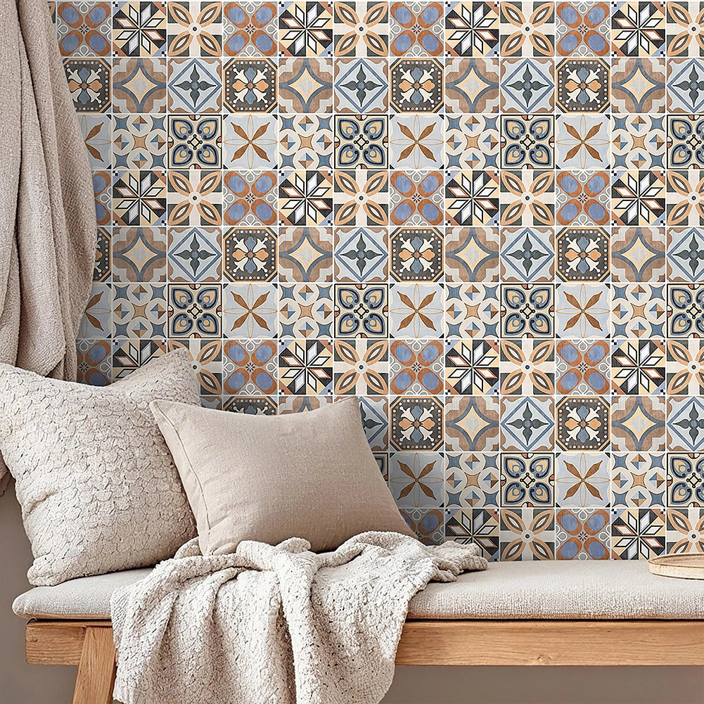 Set 10 Pannelli Adesivi Piastrelle per Muro Parete 30.5 cm Decorazione Mosaico