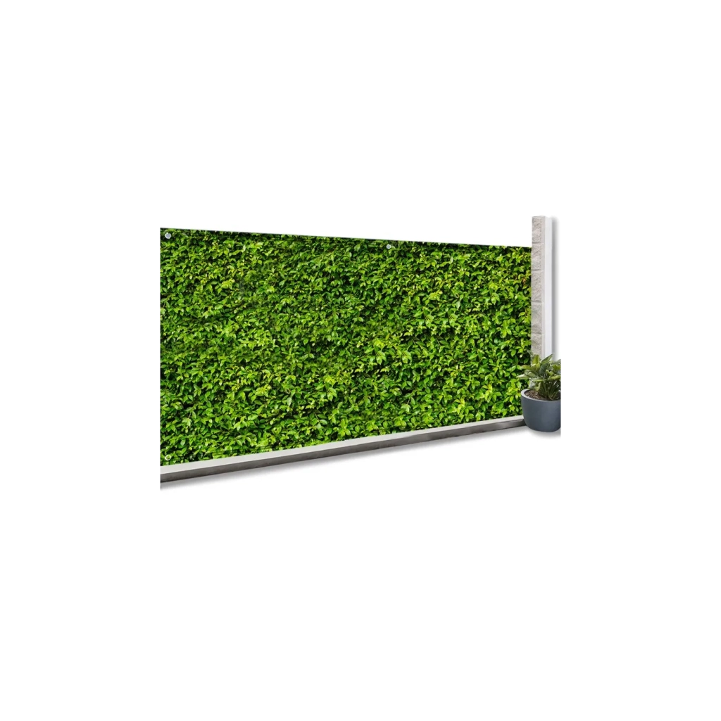 IDMarket - Rete ombreggiante 1,2x10m, telo rotolo per recinzione giardino 160g/m², stampa fogliame