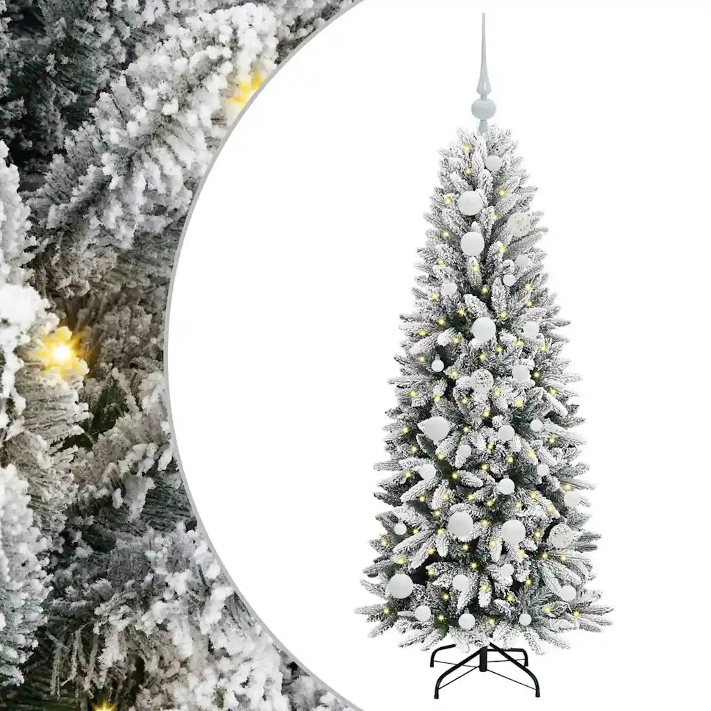Albero di Natale artificiale con 150 LED Bianco 120 cm 3396024