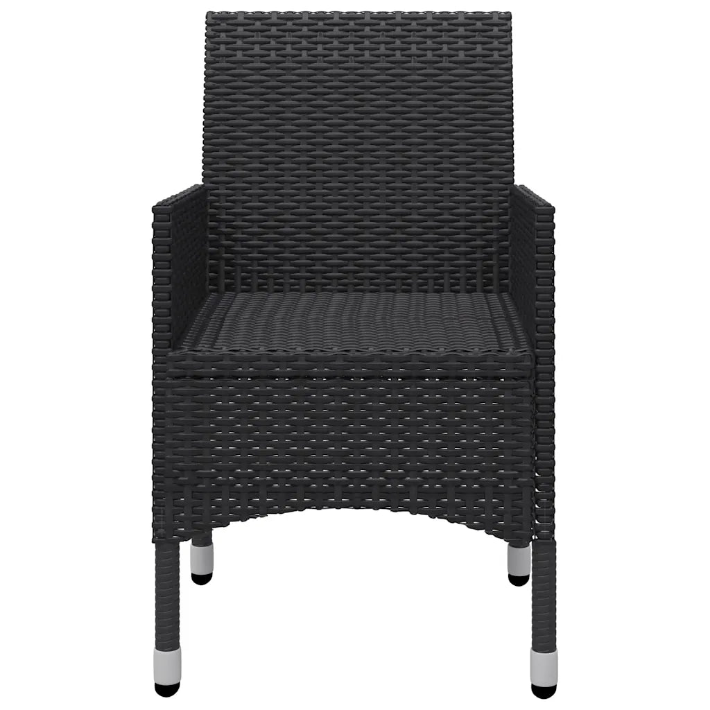 Set Mobili da Pranzo per Giardino 5 pz | Set Salotto da Giardino Nero