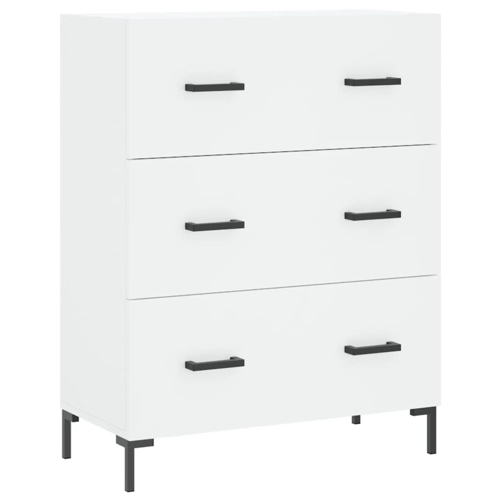 Buffet credenza cassettiera mobiletto mobile contenitore organizer cucina soggiorno salotto alto 69,5 x 34 x 180 cm legno ingegnerizzato bianco 02_0032555