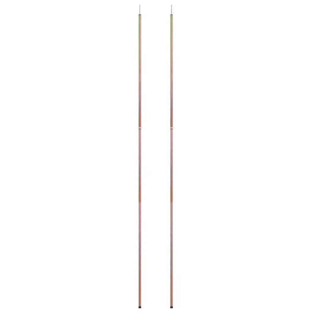 Aste Telescopiche per Tende 170-255cm 2pz in Acciaio Zincato 315217