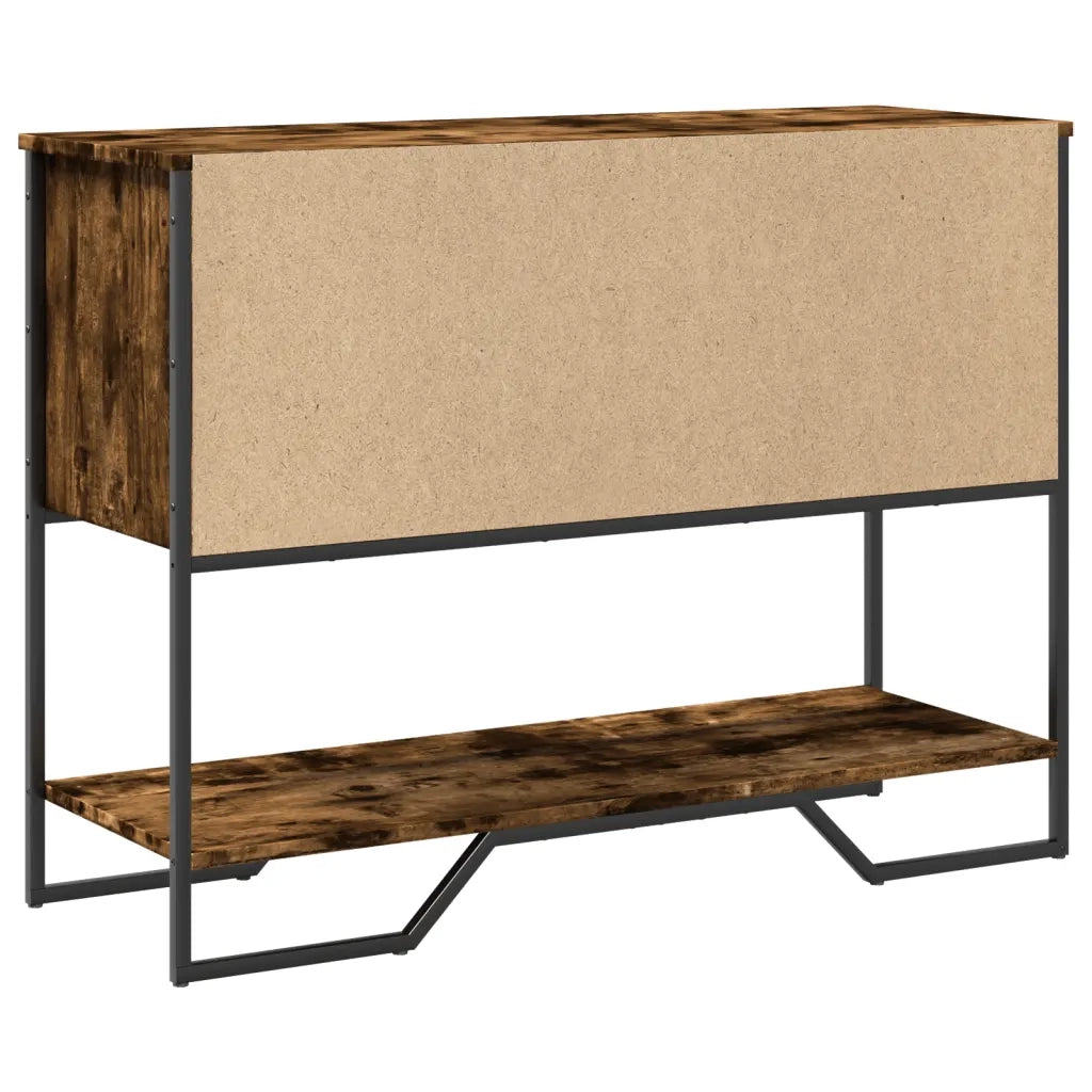 vidaXL Tavolo Consolle Rovere Fumo 100x35x74,5 cm in Truciolato