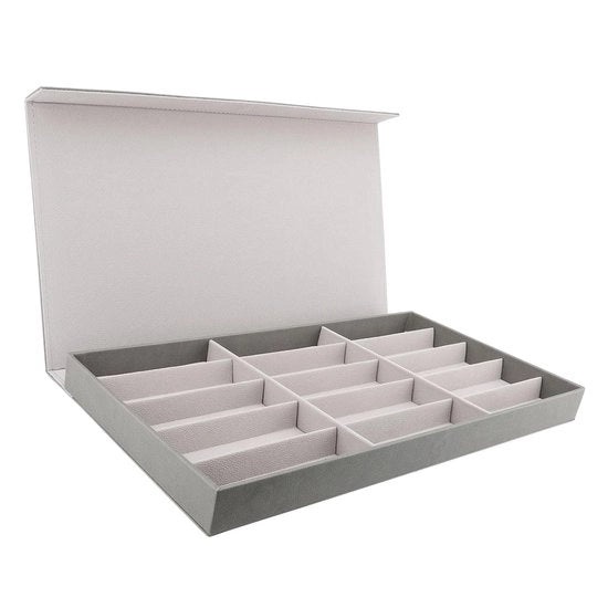 Sistema di Organizzazione per Occhiali con 15 Compartimenti - Display Case - Protezione con Tela di Velluto - Protezione contro le Scalfitture