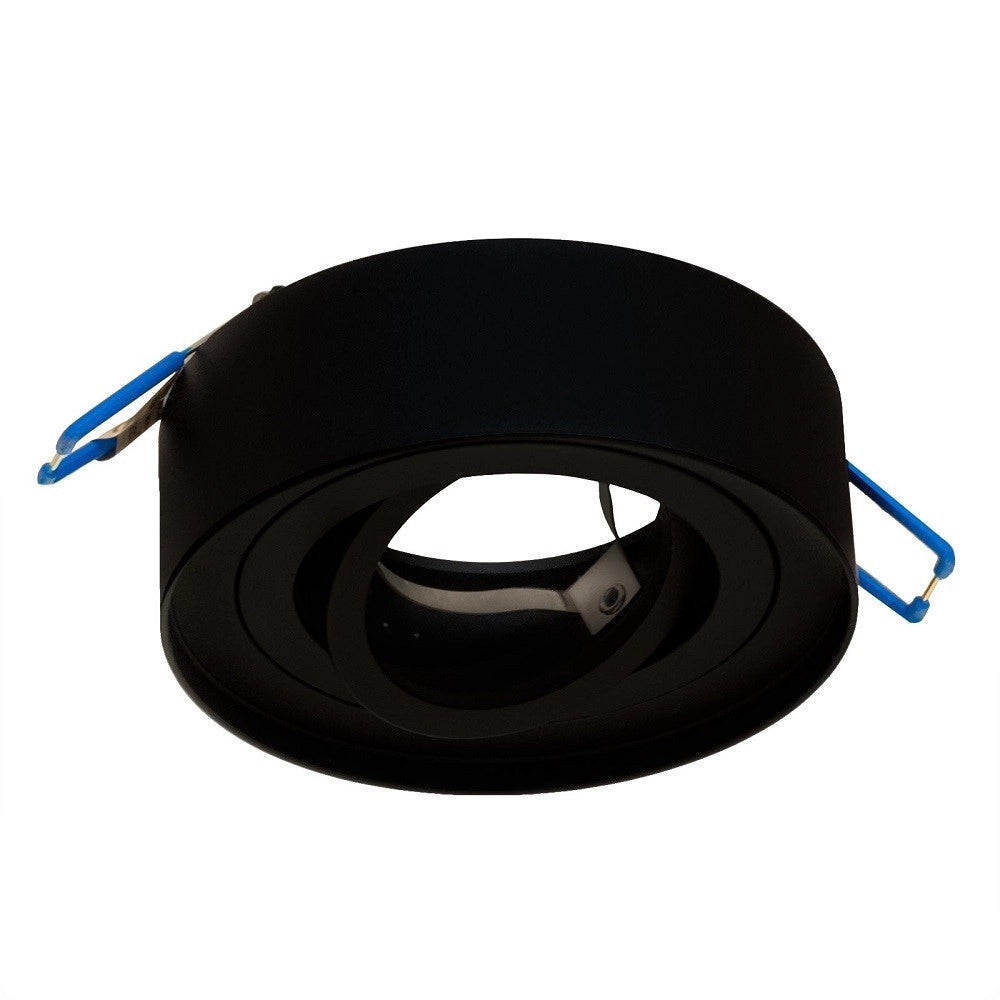 Trade Shop - Portafaretto Orientabile Tondo Incasso Esterno 85mm Luce Lampade Led Gu10 Gu5.3 -