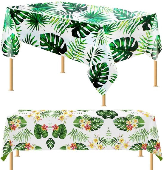 Tavolo Coprente Acqua - Copertura Tavolo Esterno - Copertura Tavolo in Plastica - Copertura Tavolo Tropicale - 2 Pezzi - Dimensioni 137 x 274 cm - Copertura Tavolo
