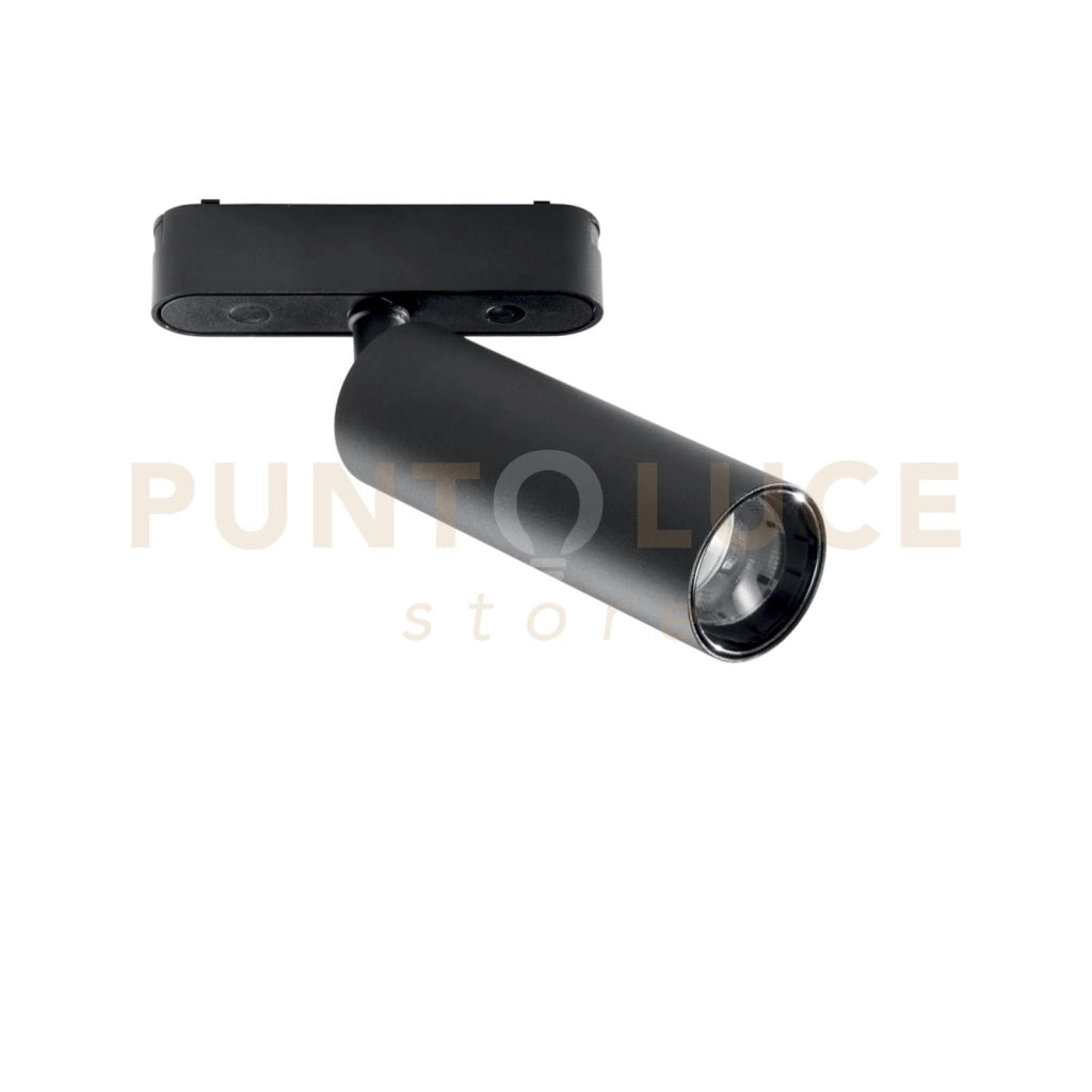 FARO BINARIO LED BERNINI 48V NERO IN ALLUMINIO E TERMOPLASTICA 15W 1750LM 4000K 17,02X4,45X4,45 CM.