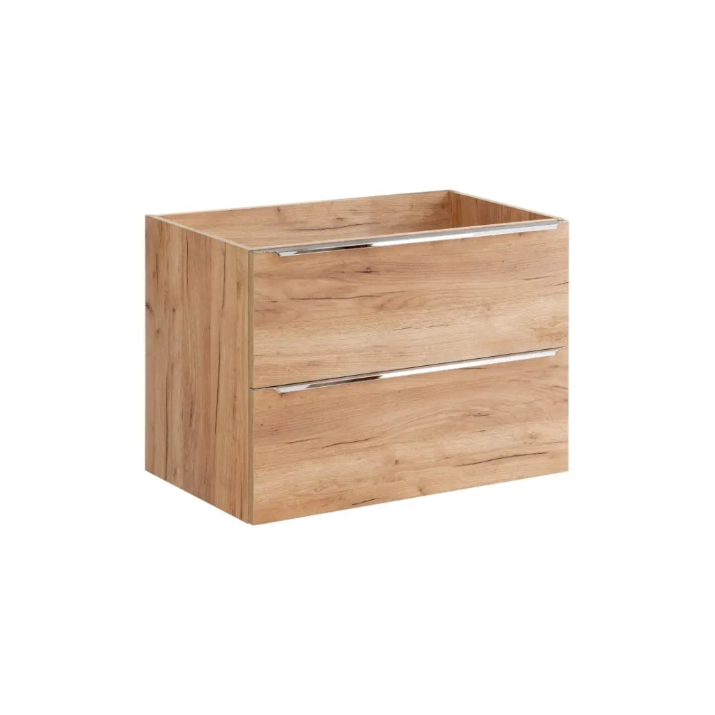 Mobile sottolavabo NALYA 80 cm – Rovere chiaro – Mobile sospeso dal design naturale