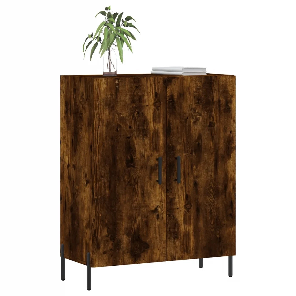 Credenza | Madia | Buffet da pranzo | Armadio da pranzo Rovere Fumo 69,5x34x90 cm in Legno Multistrato