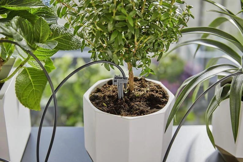 Gardena 13366 Set Irrigazione Vacanze con Serbatoio 10,5 L per 36 Piante Senza Rubinetto colore Nero