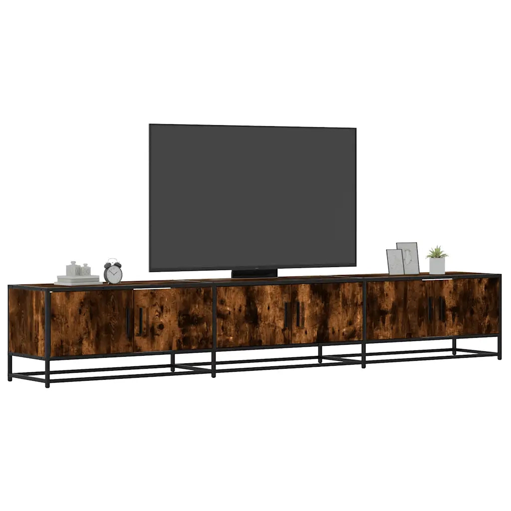 vidaXL Mobile Porta TV Rovere Fumo 240x35x41 cm in Truciolato