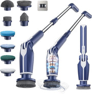 Doucheschrobber elettrico potente con lunga Steel e cappucci intercambiabili - Ideale per le camere da bagno