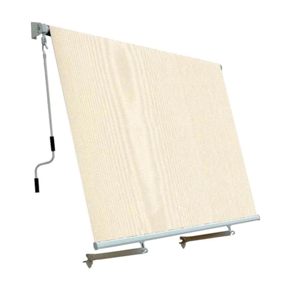 Tenda da sole a caduta con Bracci 250x250 cm Avvolgibile impermeabile Beige